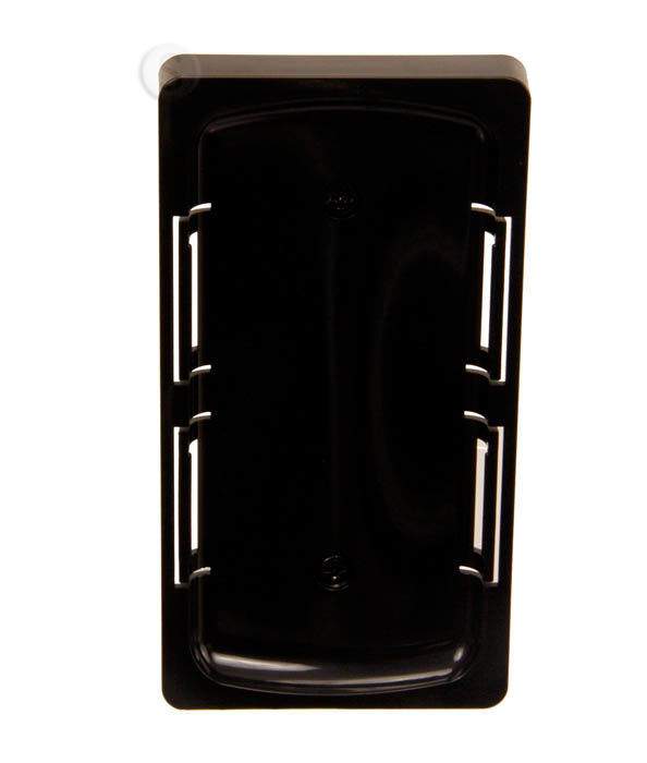 Fireplace remote control rear battery compartment with metal connector slots