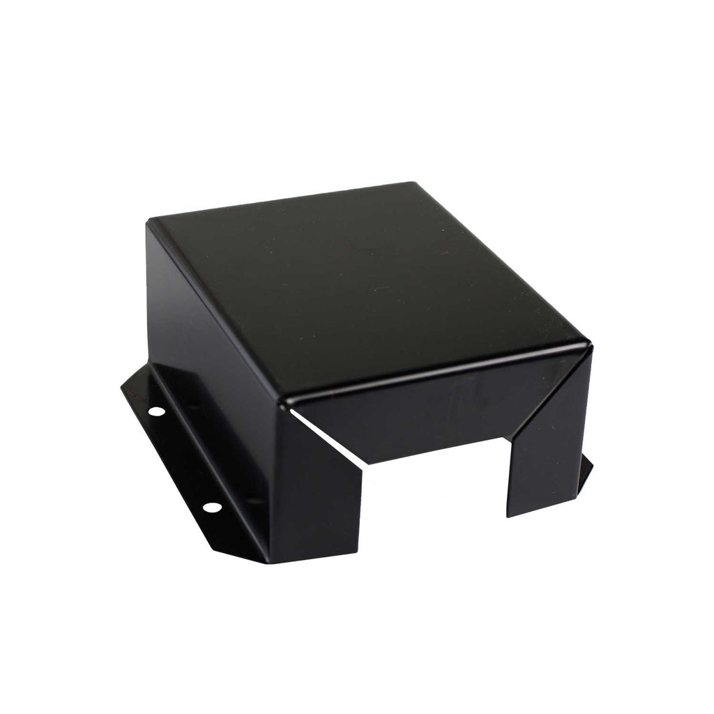 Fireplace receiver module with mounting bracket, black housing