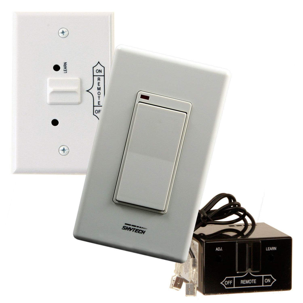 Wireless fireplace remote control with ON/OFF rocker and instruction labels